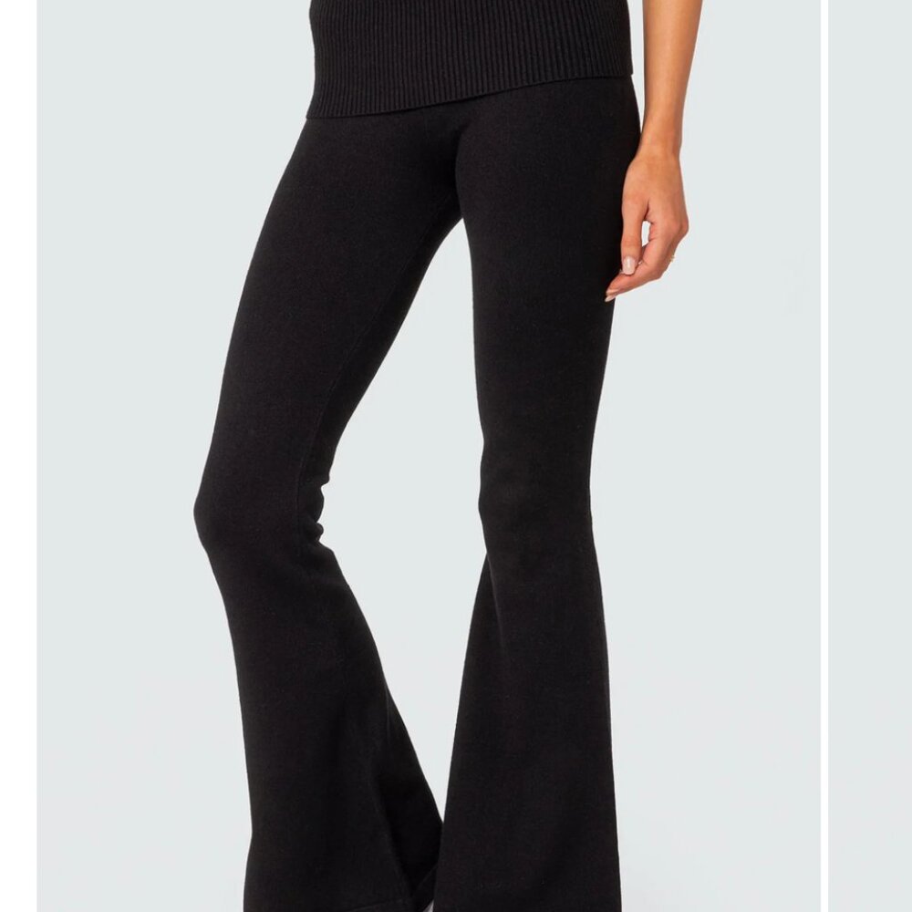 EDIKTED - desiree foldover flare pants- Size S - Picture 3 of 10